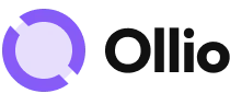 Ollio logo with a purple circular icon