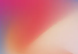 Soft abstract gradient transitioning from magenta and coral at the edges to a warm off-white glow in the center.