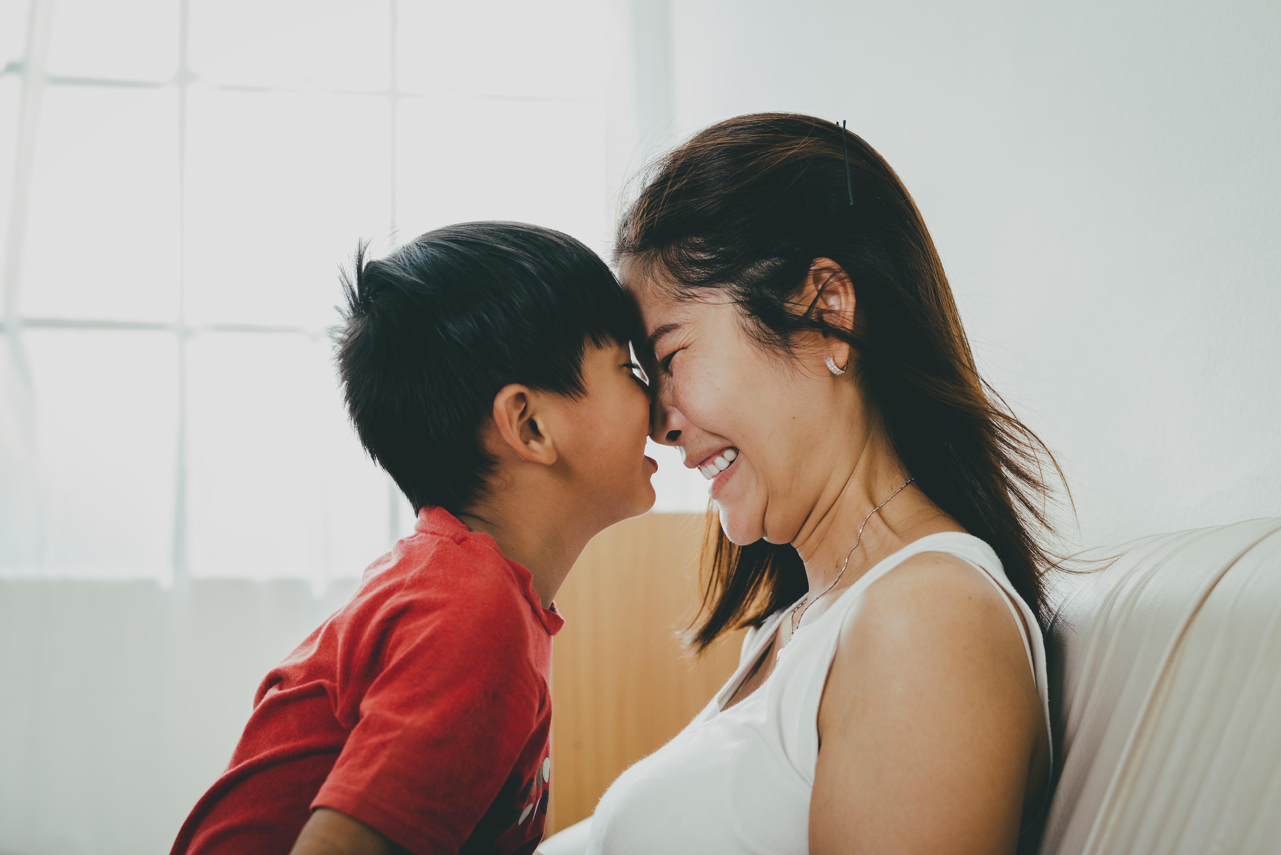 Woman with child stock image
