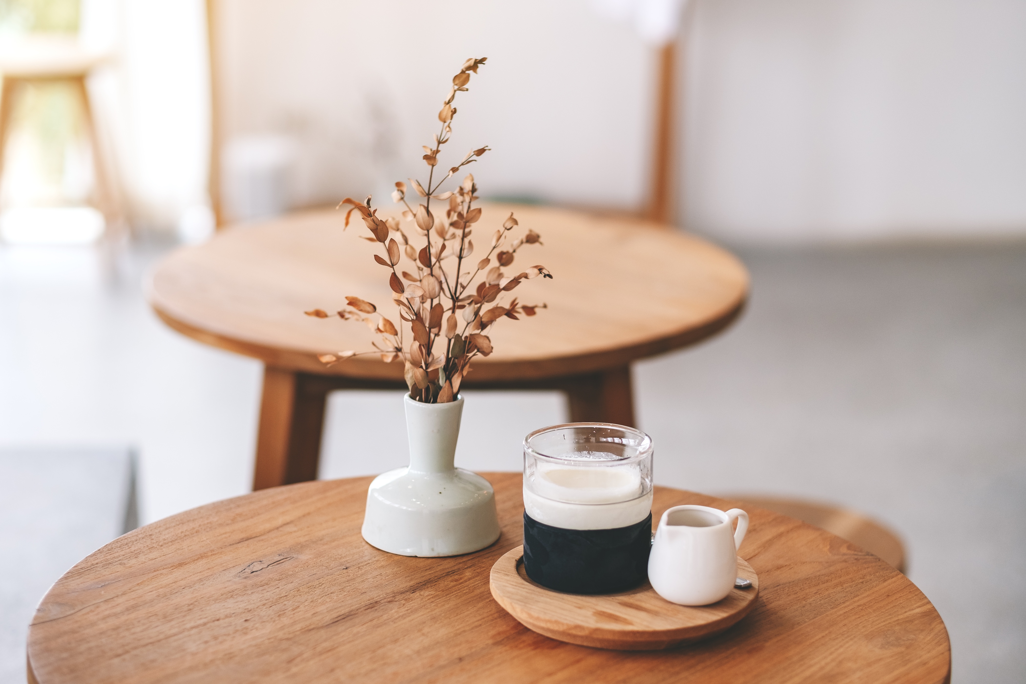 Coffee table stock image