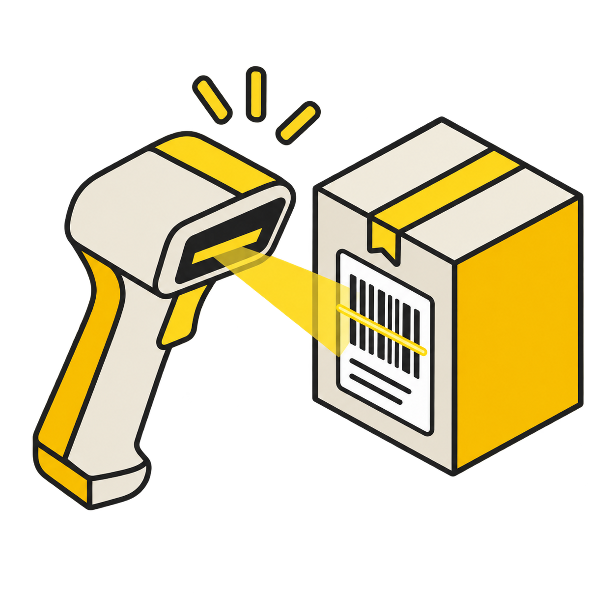 Barcode scanner supporting controlled return identification and inspection