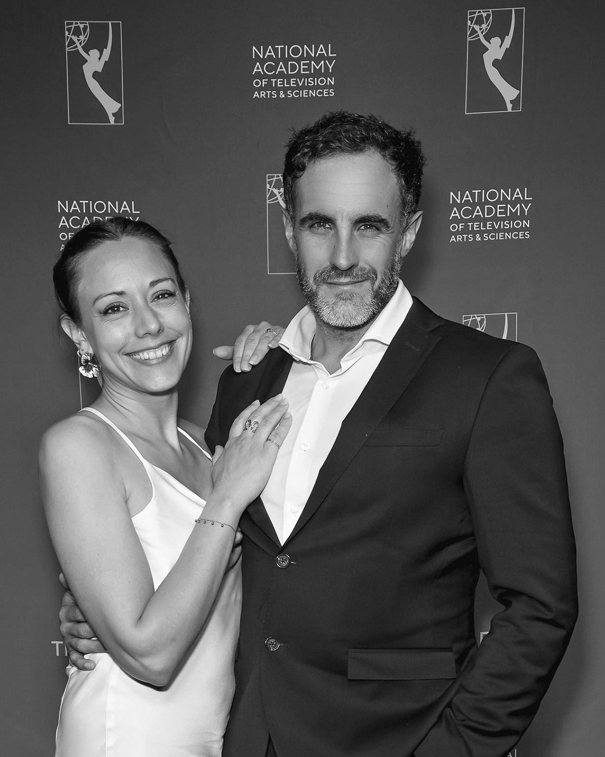 Cecile Gabillon and Romain Barats, News & Documentary Emmy Awards, New York, 2025
