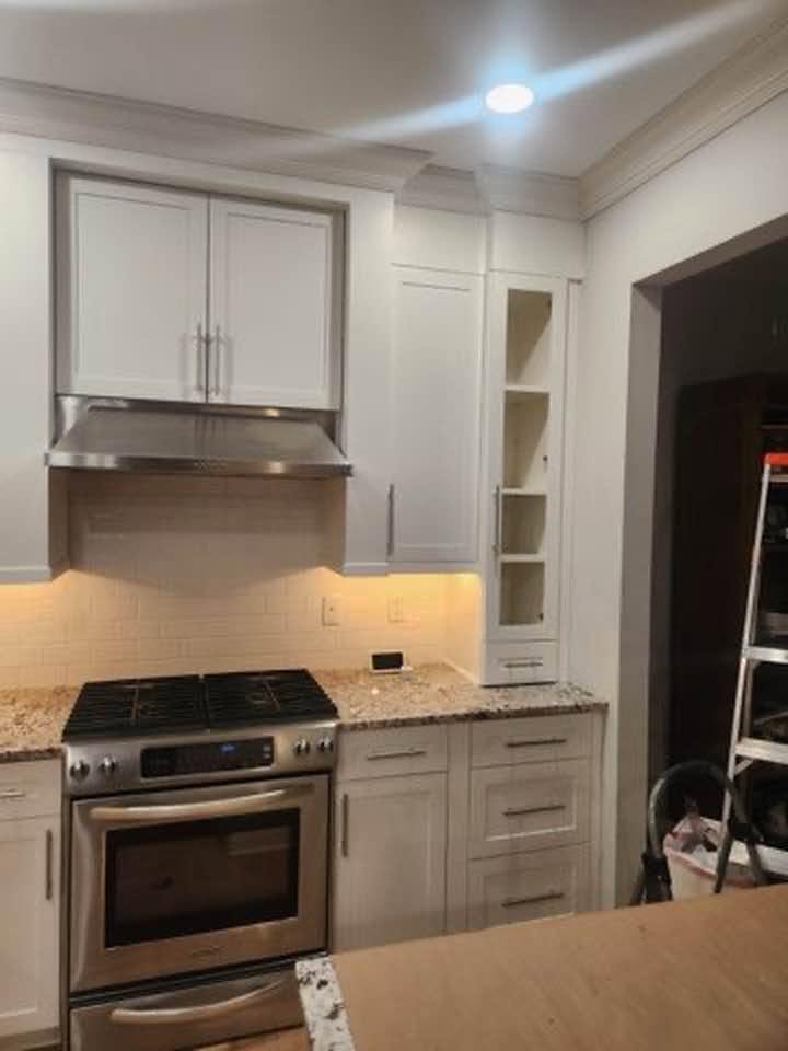 Kitchen cabinet top painting