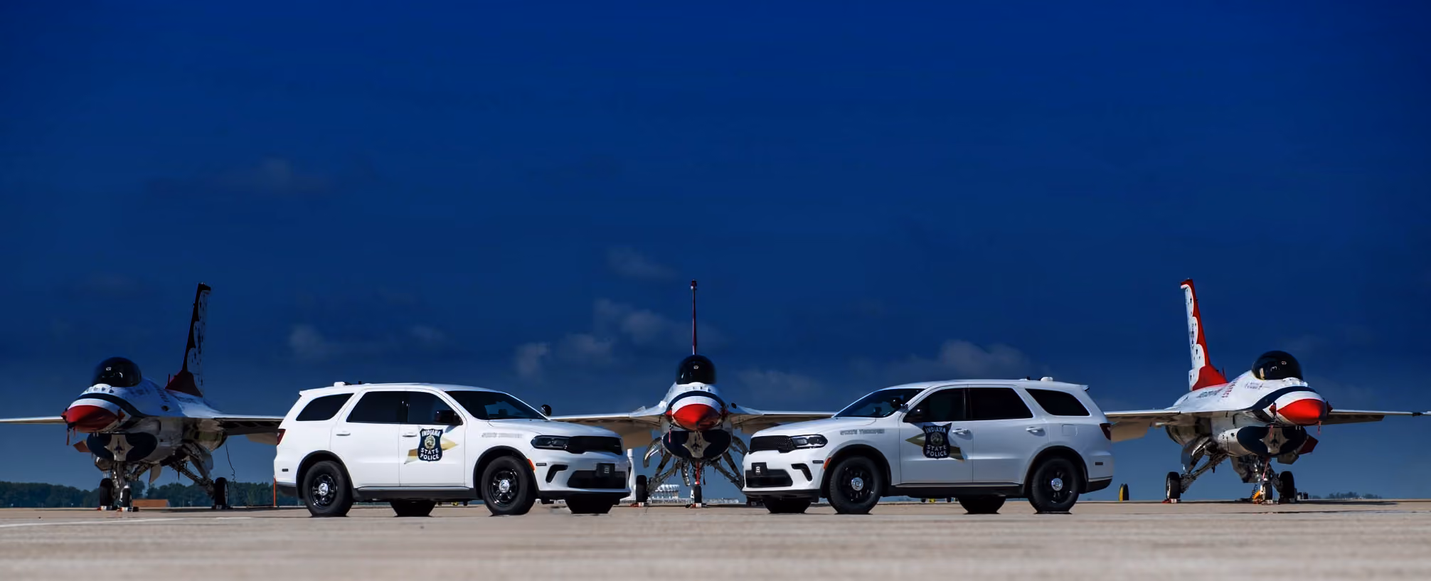 Indiana State Police trooper on duty