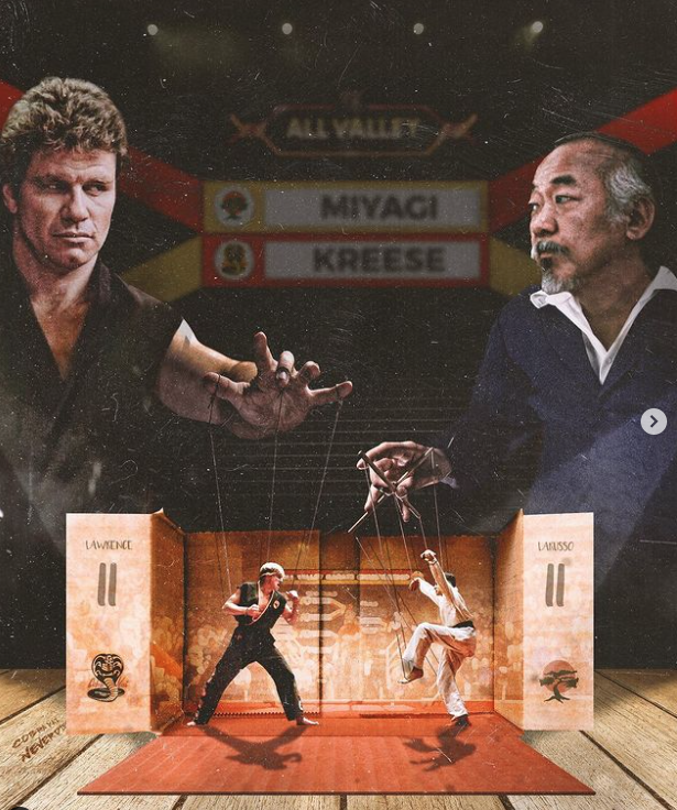Right now Cobra Kai is the hottest show on Netflix reigning in at #1 in the world. In Season 4 episode 7 a eulogy photo was posted at the end of the episode paying respect to the memory of Albert Olmstead who worked as the camera and lighting tech for the series to date.