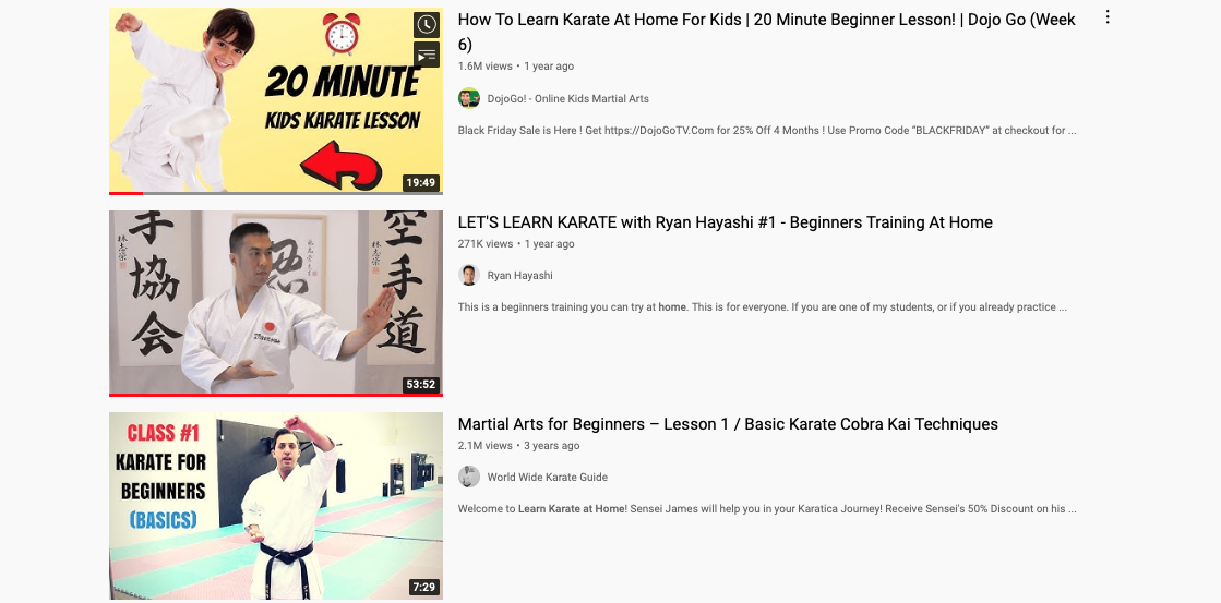 The many great benefits that people get from attending karate lessons are too enticing that often times, people consider enrolling in them without having much thought. Choosing the right online program is going to be extremely important. ‍If you learn via 1 on 1 you'll want a Skype or Video Chat instructor which could prove much more expensive than the typical Karate class. 