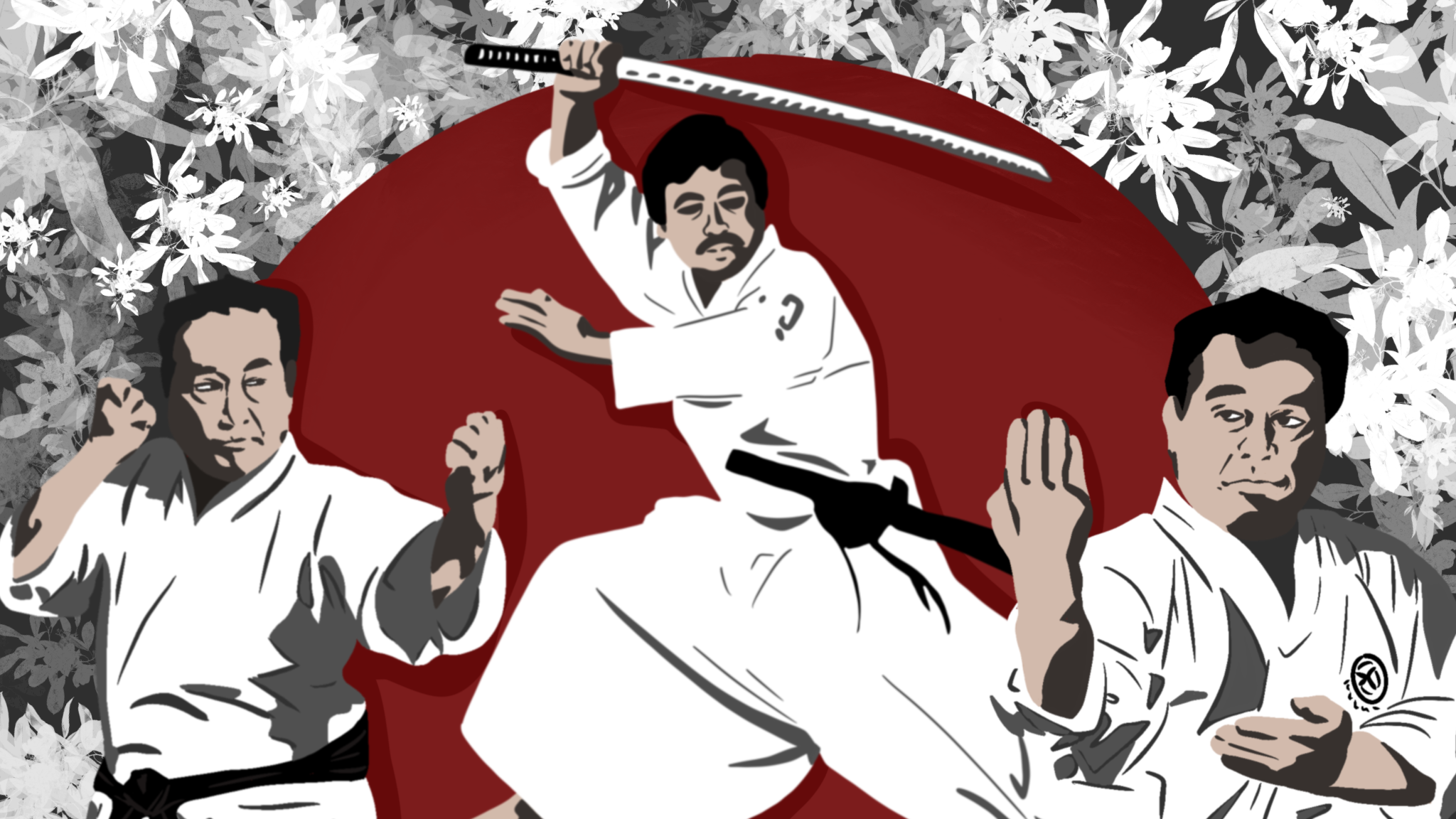 National Karate Kobudo Federation Sensei Collection Katana Iaido Sword Samurai Logo