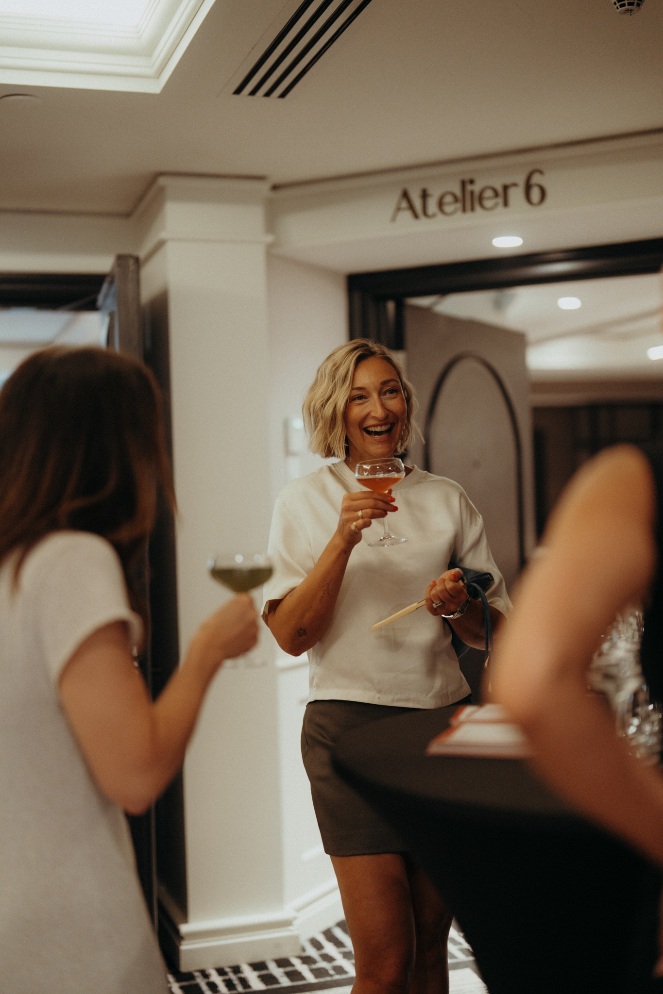 Guests gathering at a private event at Vogue Hôtel Montréal