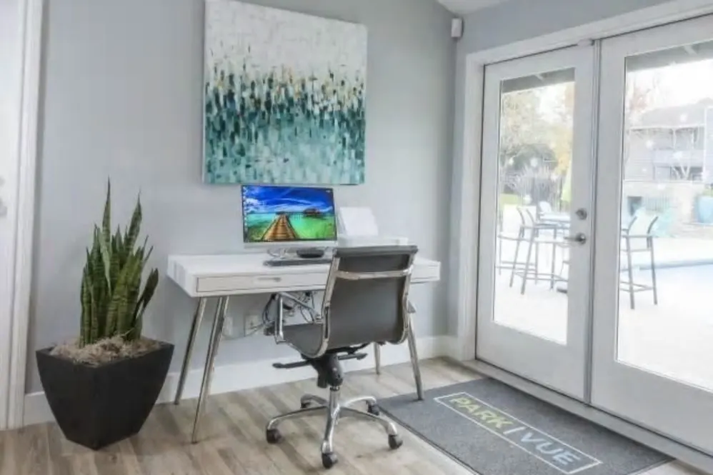 Computer on a desk