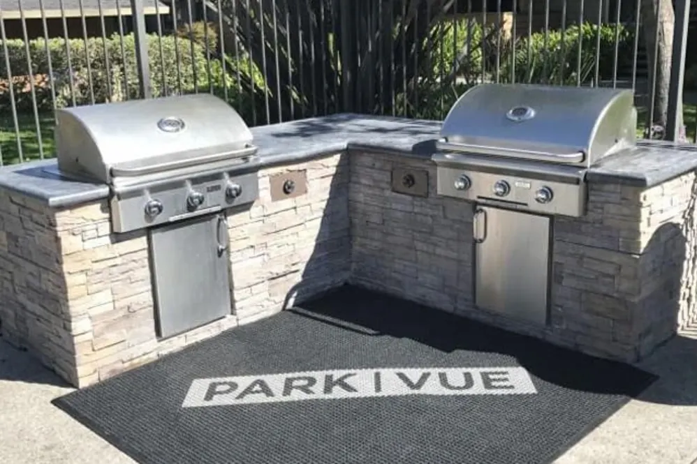 Outdoor grilling area