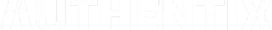 Stylized text logo spelling AUTHENTIX in bold, angular white letters on a dark background.