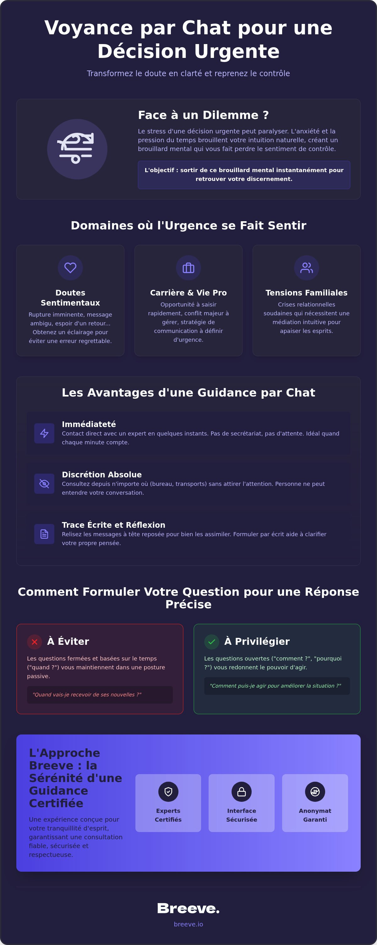 Voyance pour décision urgente