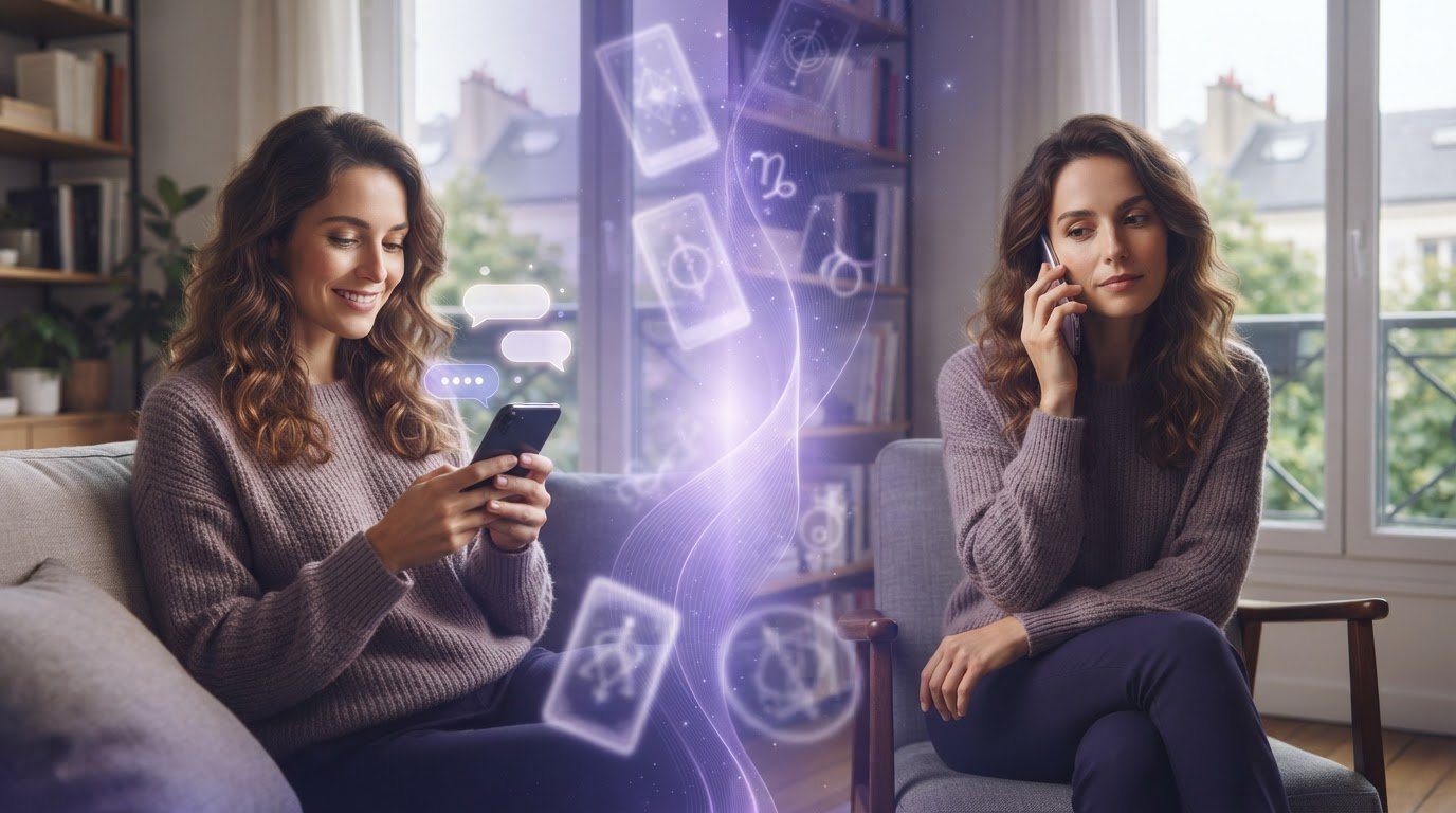 Psychic chat or phone reading: which to choose in 2026?