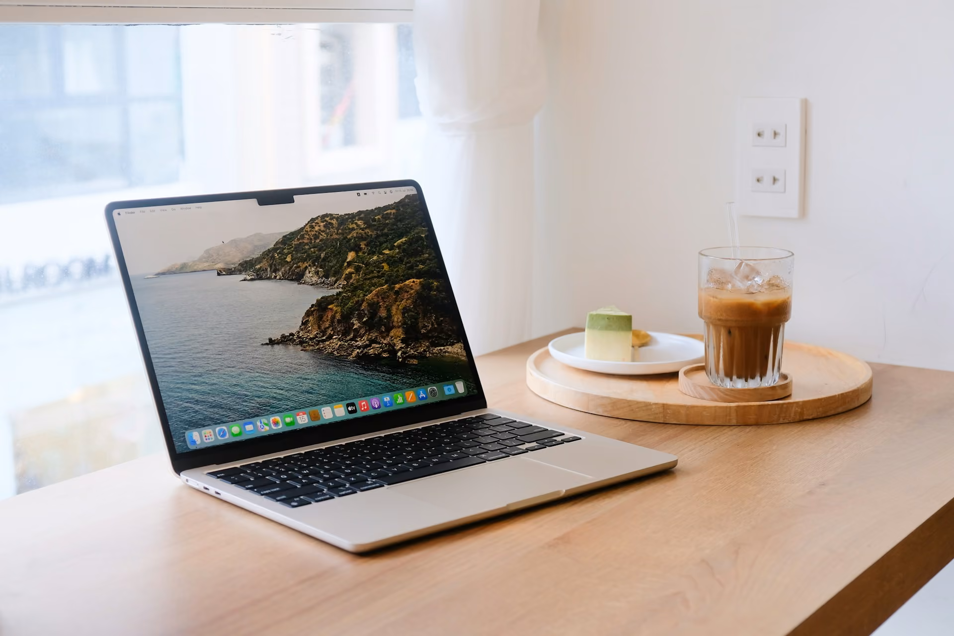 Laptop and coffee