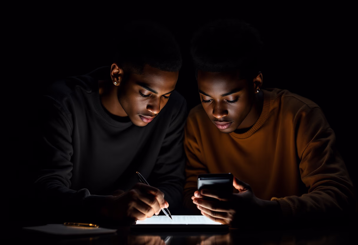 image of students engaging with the software (for a edtech)