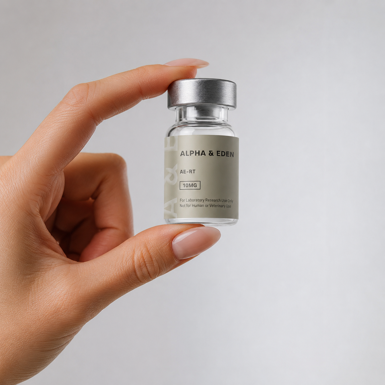 image of AE-RT held in hand