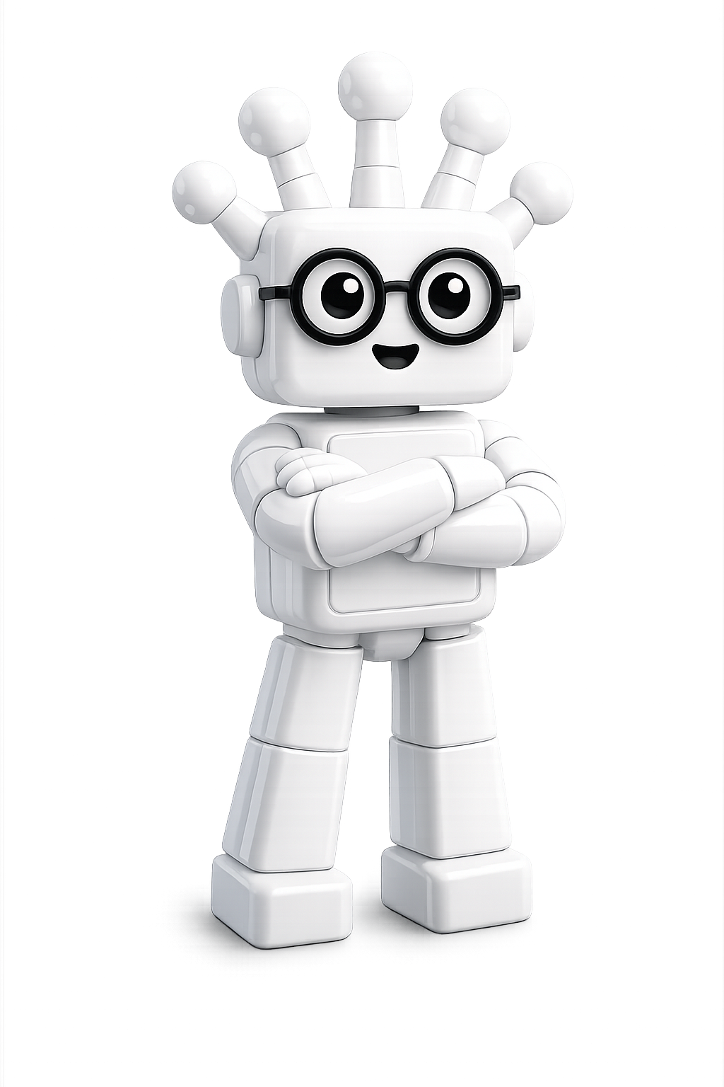 Confident Resora mascot standing with arms crossed