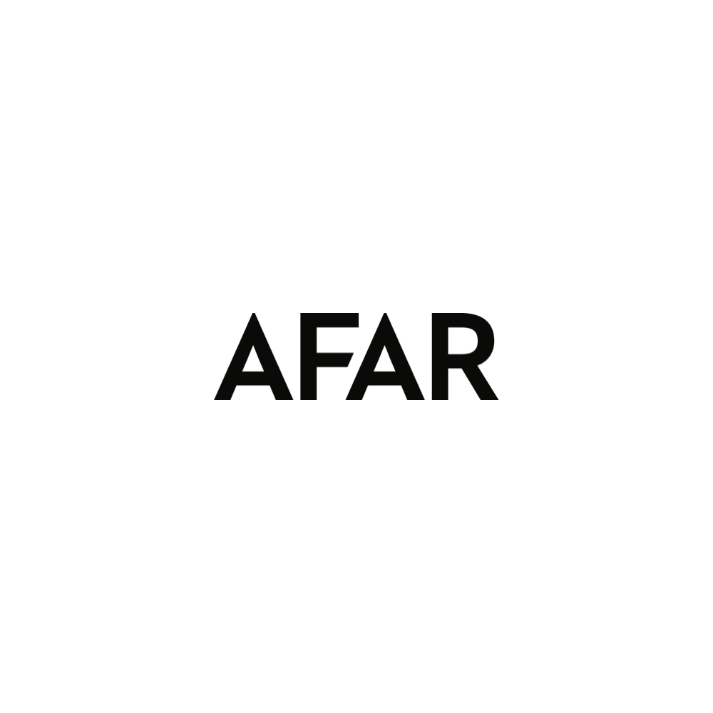 AFAR wordmark logo with bold, black uppercase letters on a white background.