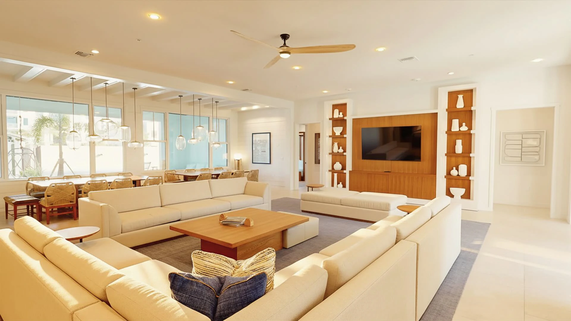 10 Bedroom House with Theater living room