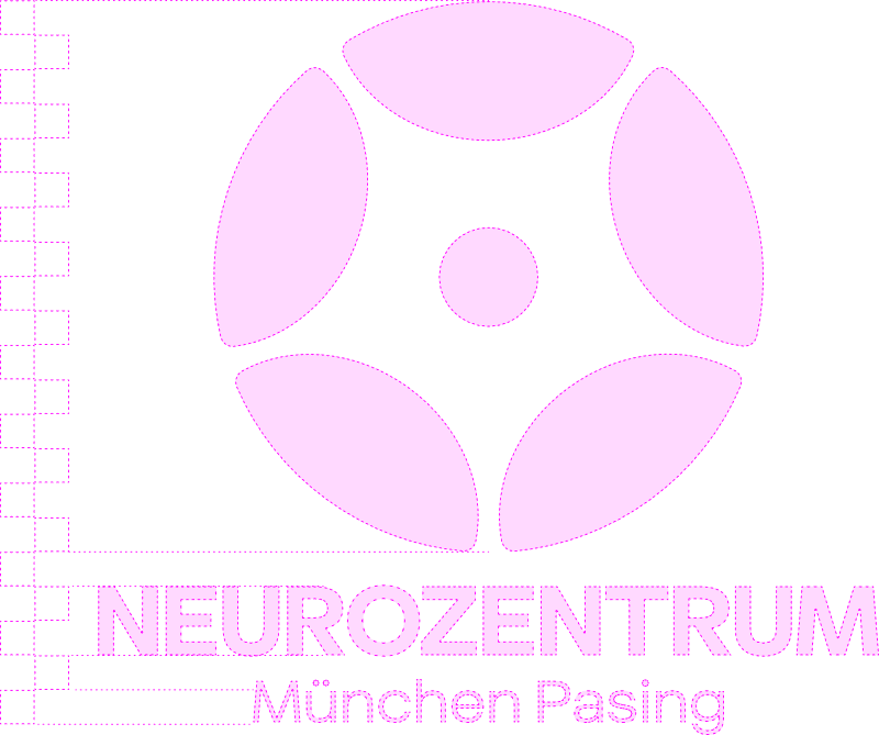 Konstruktion des Logos des Neurozentrum München Pasing