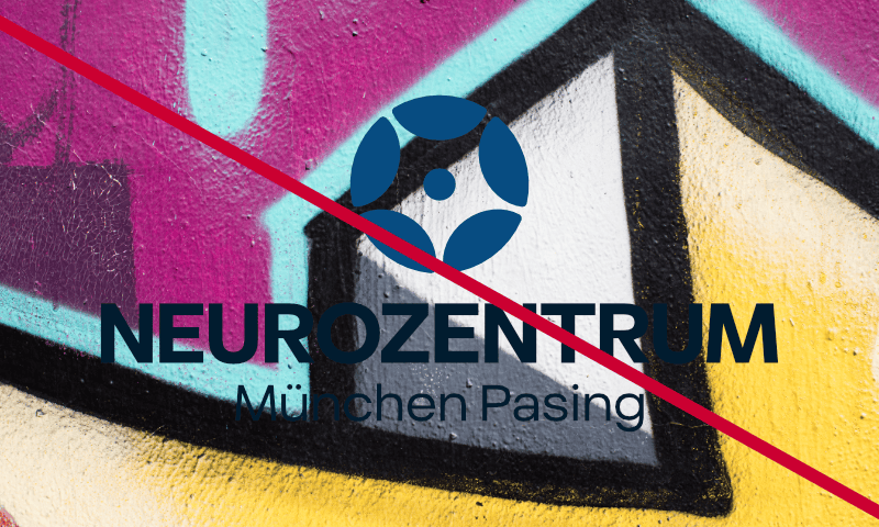 Logo auf unruhigem Hintergrund