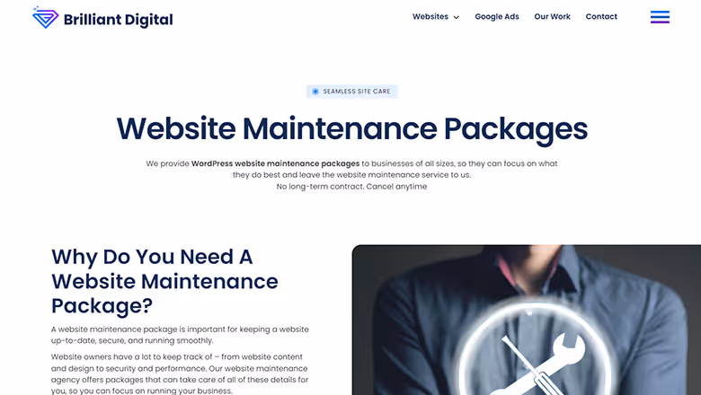 Brilliant Digital Website Maintenance Packages