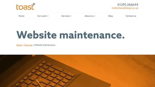 Toast Design Website Maintenance Plans