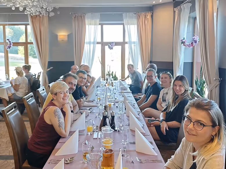 A dinner at Spa Hotel, Czarny Groń.