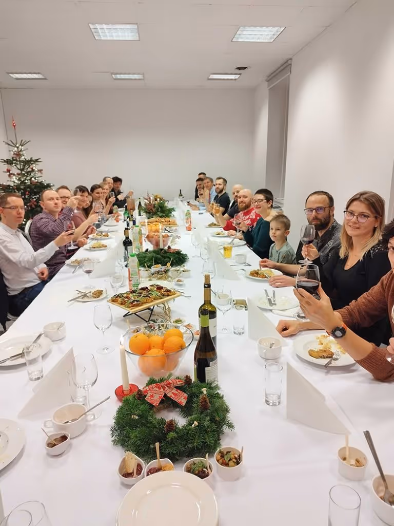 Xmas dinner time at the Xfive office