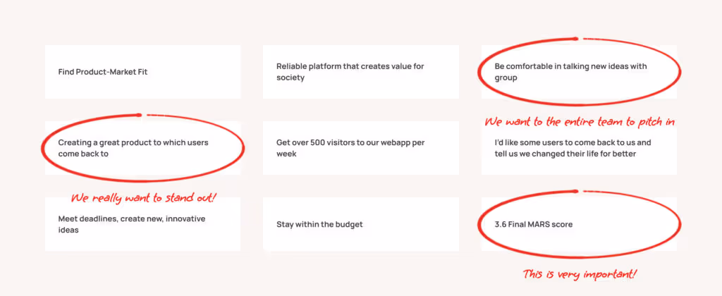 A screenshot of Olera.care project ideation