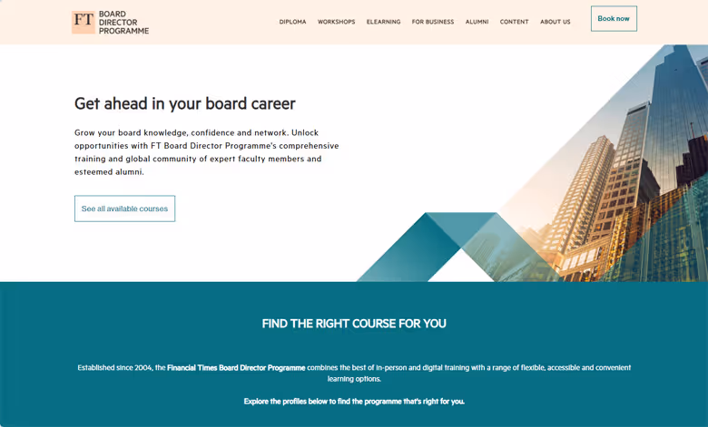 Board director programme of Financial times.