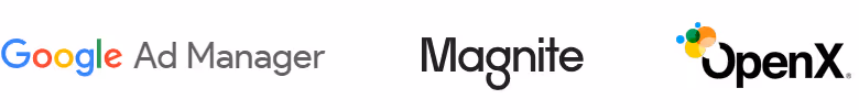 Google Ad Manager, Magnite, OpenX