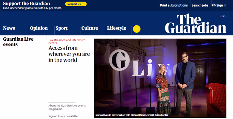The Guardian events