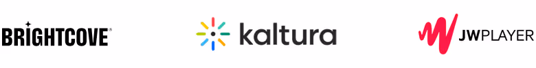 Brightcove, Kaltura, JW Player