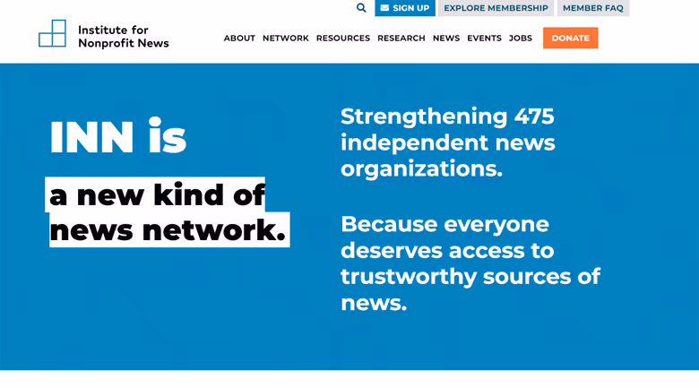 The screenshot of INN website.