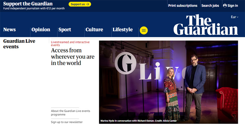 The Guardian events