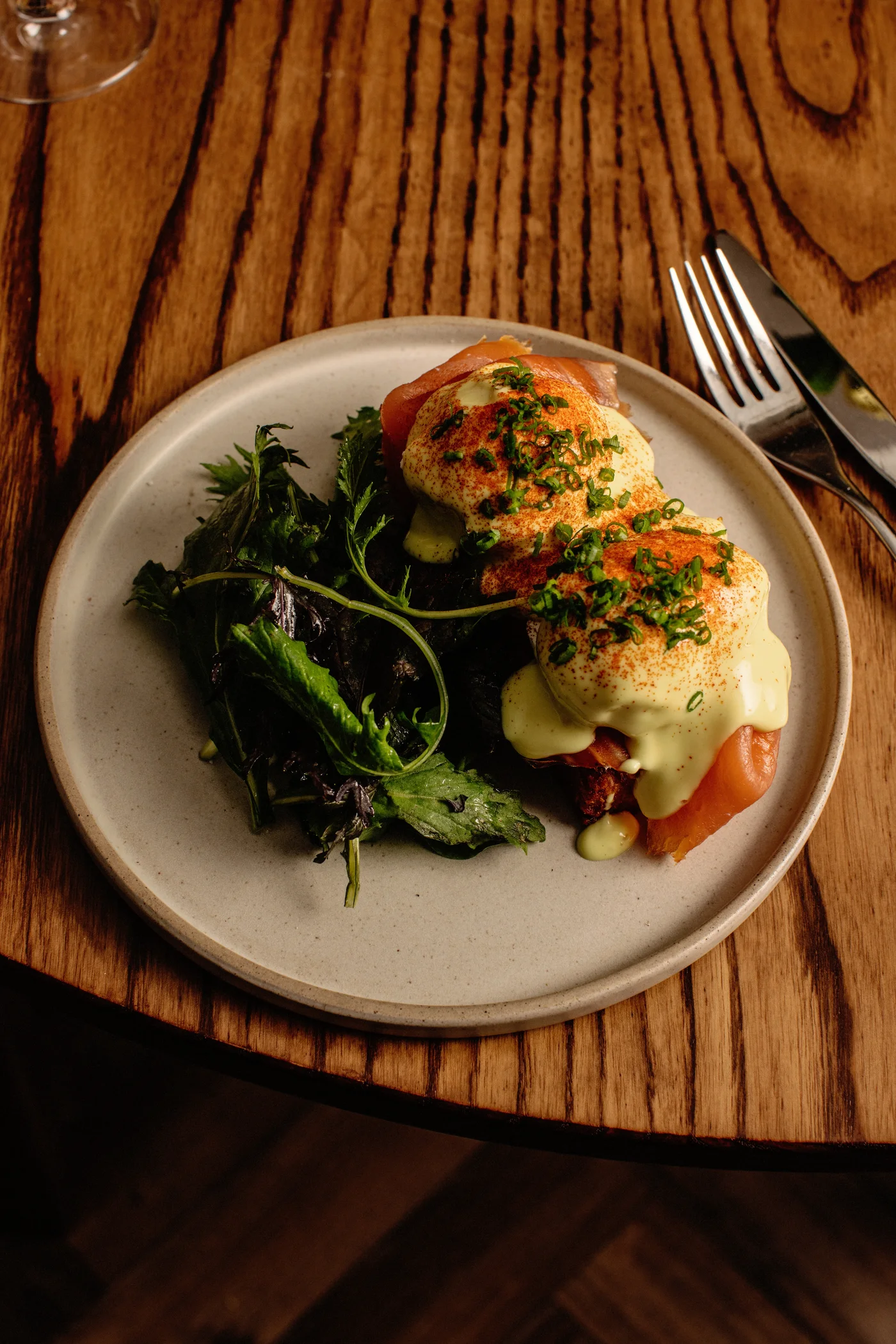 Eggs Benedict on the Saturday brunch menu in Naas