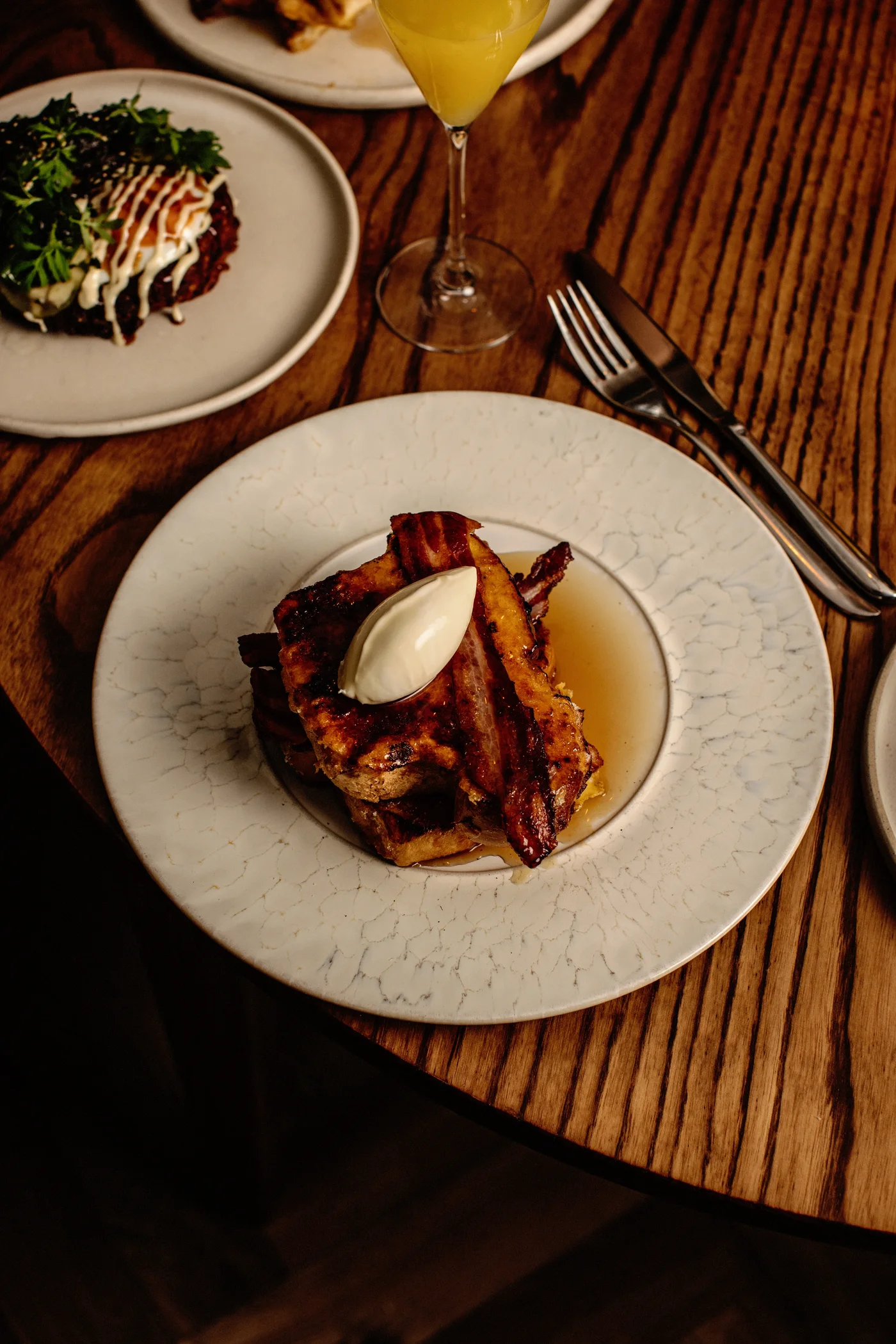 Brûlée French Toast on the Saturday brunch menu in Naas