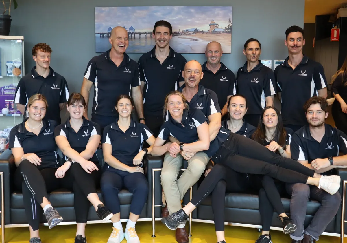 The West Coast Health Physio North Beach physiotherapy team outside the clinic
