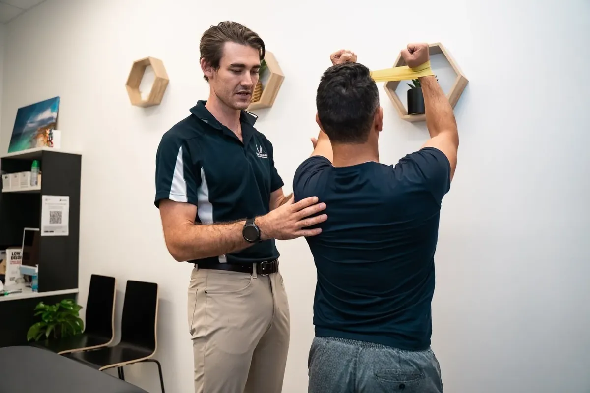 Calm treatment room used for relaxation massage at West Coast Health Physio North Beach