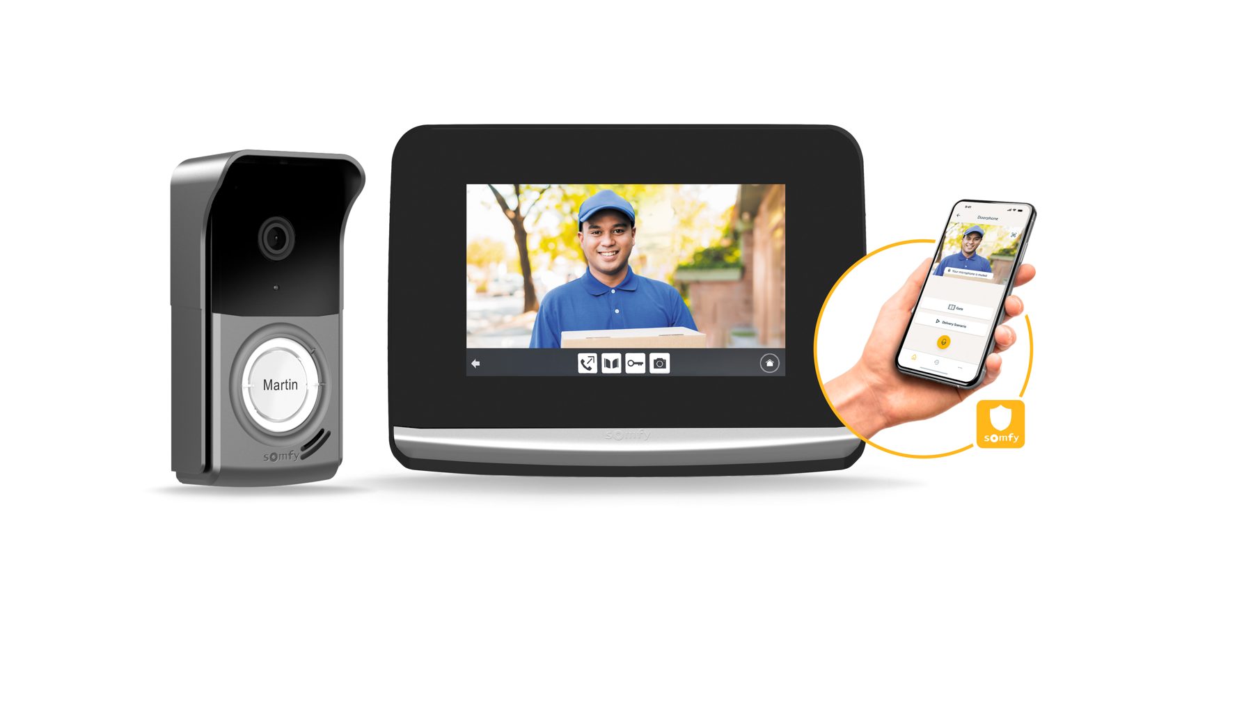 Visiophone connecté avec renvoi sur smartphone