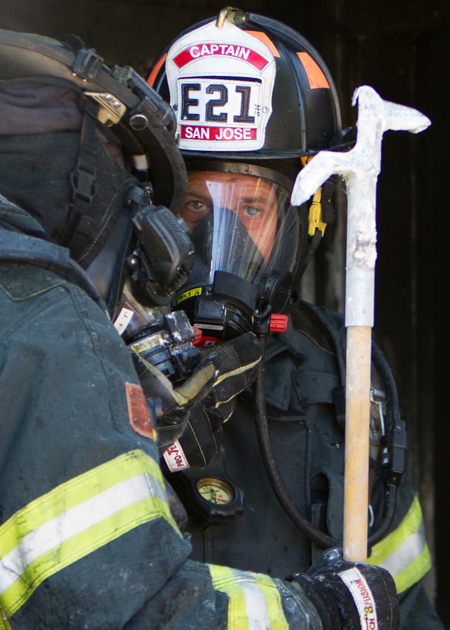 San Jose Firefighters photo featured in the homepage image slider