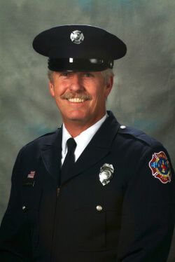 Portrait of Fire Captain Richard Wardall, honored on the Line of Duty Death Memorial