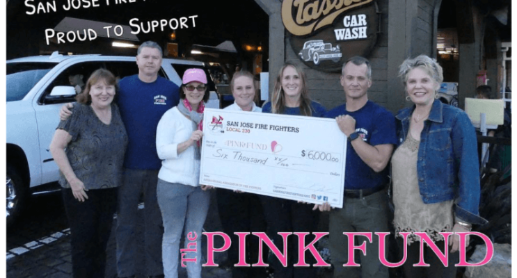 San Jose Firefighters supporting breast cancer awareness and patient outreach