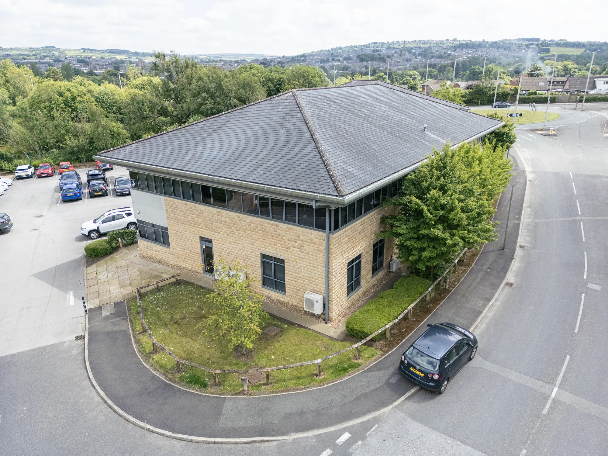 Aerial view of Vantage Court Business First development