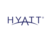 Hyatt brand name logo with stylized arch under the letters.