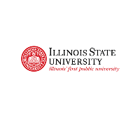 Illinois State University logo with red seal and text including 'Est. 1857' on white background.