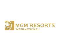 MGM Resorts International logo with a golden lion head icon on the left.