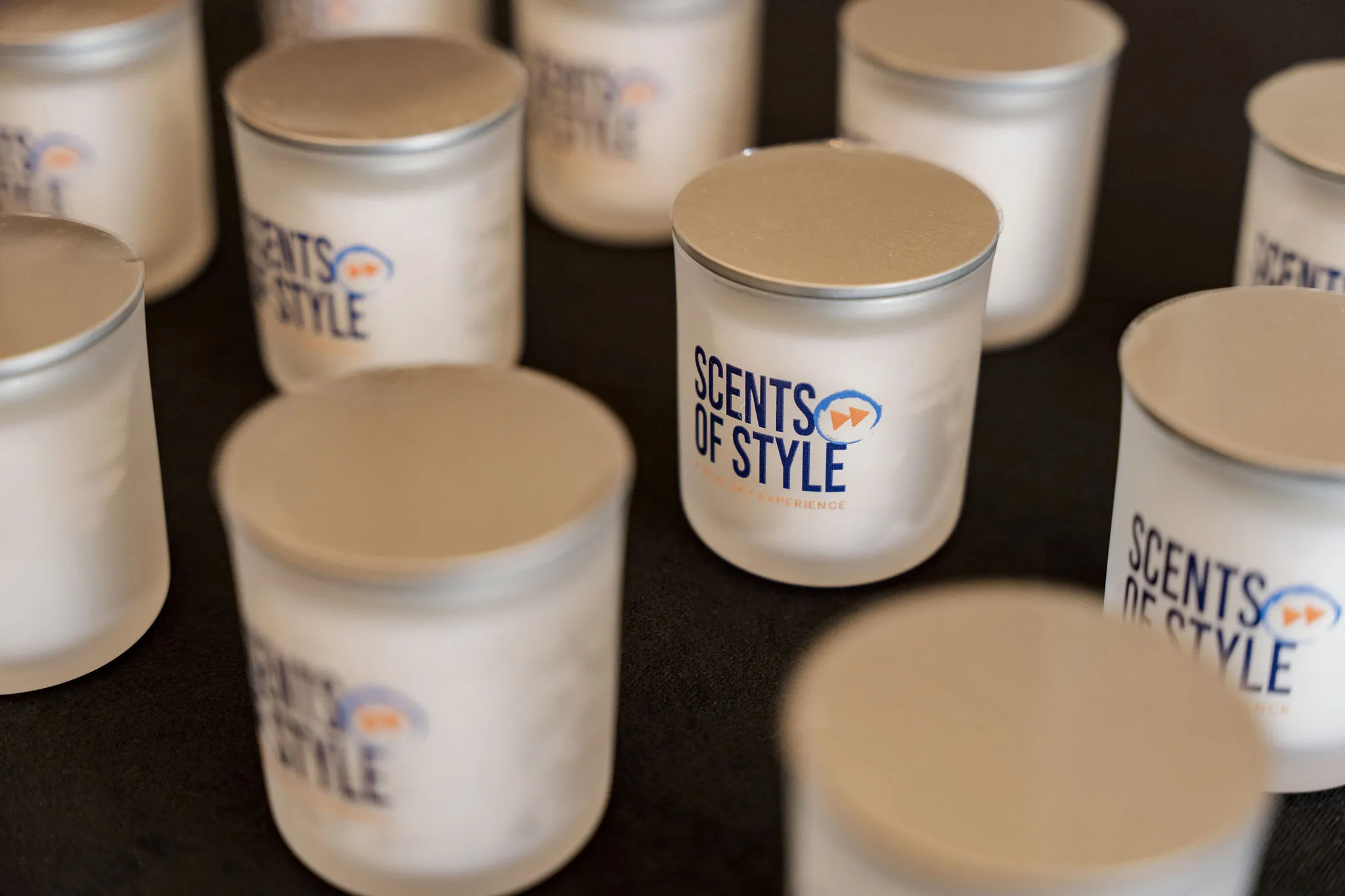 Scents of Style branded candles from the Fashion Forward event