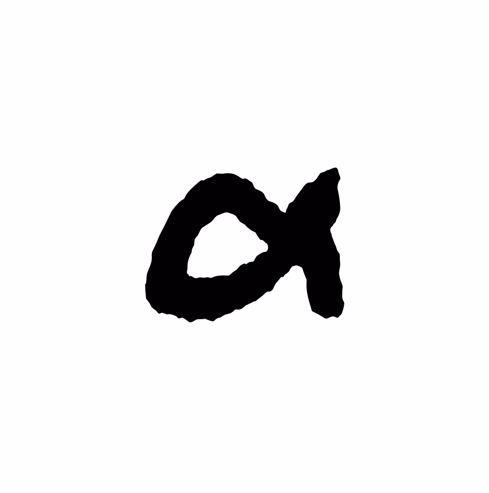 LazyType Font - Letter A in Randy